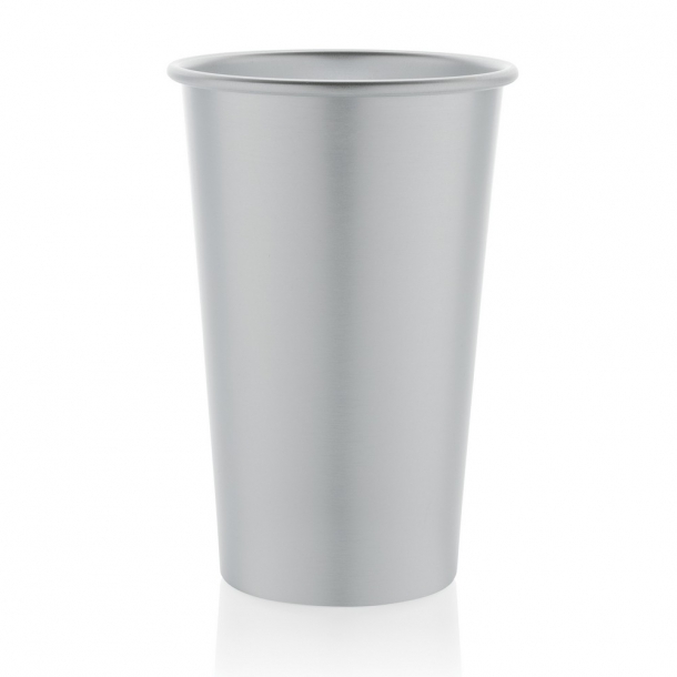 Lekki kubek podróżny 450 ml Alo, aluminium z recyklingu