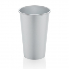 Lekki kubek podróżny 450 ml Alo, aluminium z recyklingu