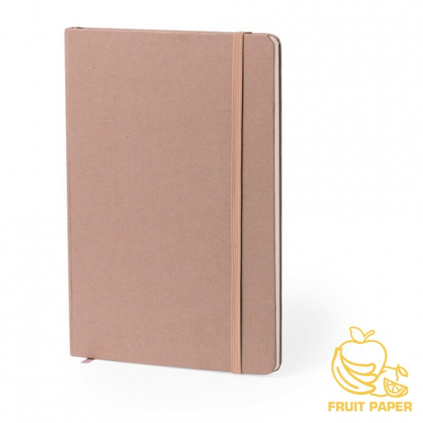 Notatnik ok. A5 z kartonu z recyklingu i papieru z owoców
