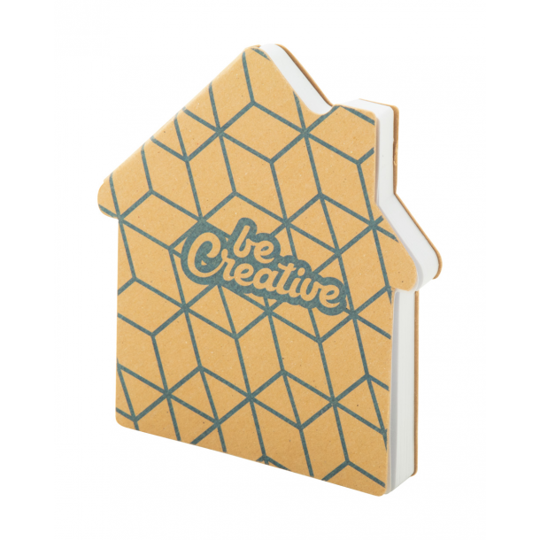 CreaStick House Eco - personalizowany notatnik z kartkami samoprzylepnymi