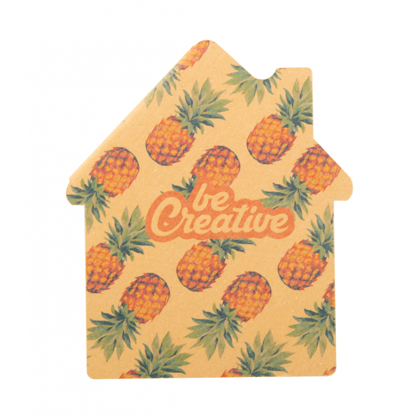 CreaStick House Eco - personalizowany notatnik z kartkami samoprzylepnymi