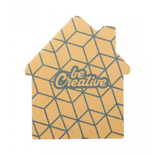 CreaStick House Eco - personalizowany notatnik z kartkami samoprzylepnymi