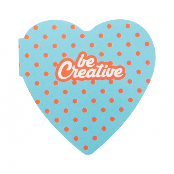 CreaStick Heart - personalizowany notatnik z kartkami samoprzylepnymi