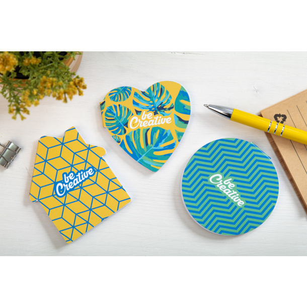 CreaStick Heart - personalizowany notatnik z kartkami samoprzylepnymi