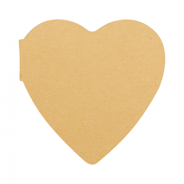 CreaStick Heart Eco - personalizowany notatnik z kartkami samoprzylepnymi