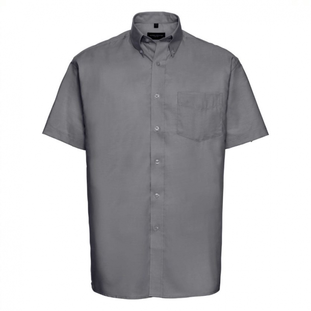 Mens S/S Easy Care Oxford Shirt Silver M