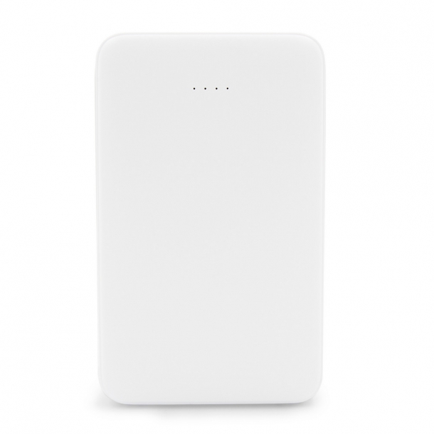 Power bank 5000 mAh ze zintegrowanymi kablami, adapter w komplecie | Presley