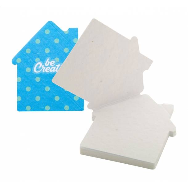 CreaStick Seed House - personalizowane karteczki samoprzylepne - Biały