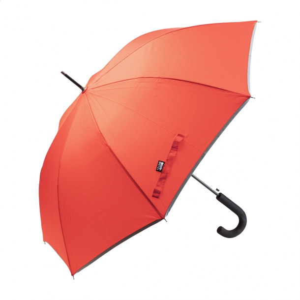 Thunder Max - odblaskowy parasol RPET - Czerwony
