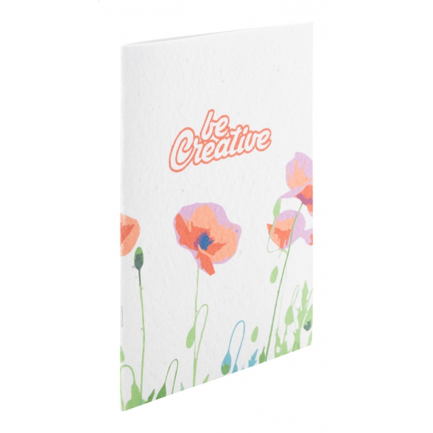 CreaNote Plus A5 Seed - niestandardowy notatnik z papieru nasiennego - Biały