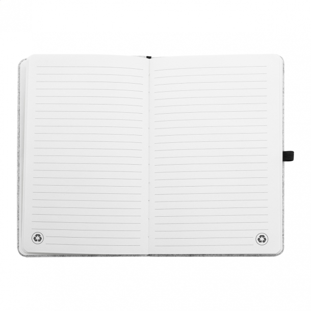 Refelt Note A5 - Notes z okładką z filcu RPET