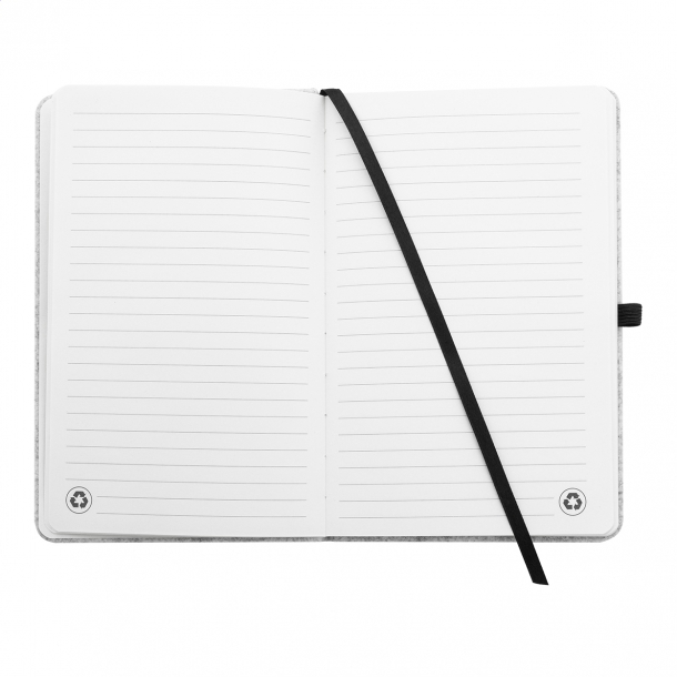 Refelt Note A5 - Notes z okładką z filcu RPET