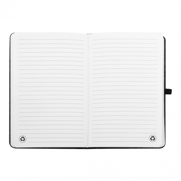 Refelt Note A5 - Notes z okładką z filcu RPET