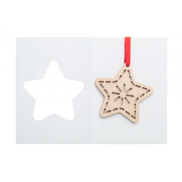 TreeCard - karta świąteczna, gwiazda