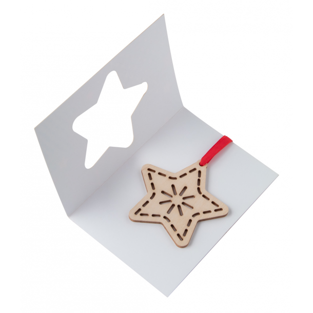 TreeCard - karta świąteczna, gwiazda