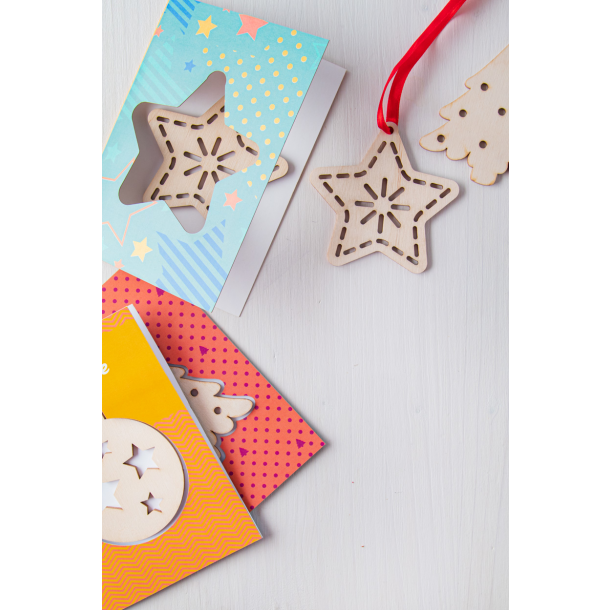 TreeCard - karta świąteczna, gwiazda