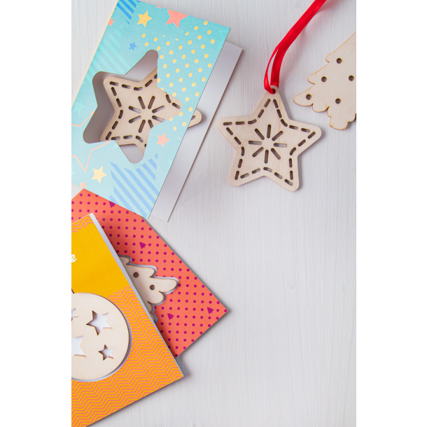 TreeCard - karta świąteczna, gwiazda