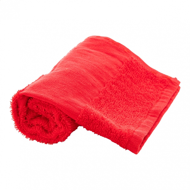Terry S - ręcznik frotte bawełniany - 30×50 cm - Czerwony
