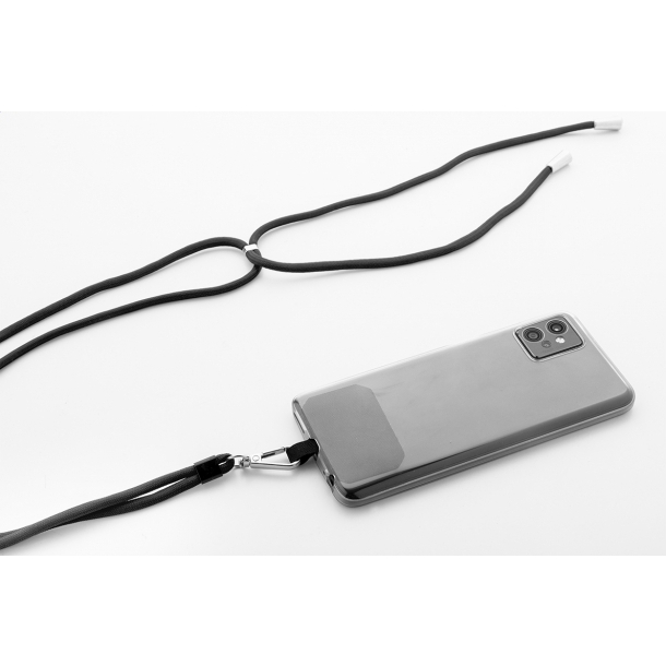 Corphon - smycz RPET z uchwytem na telefon