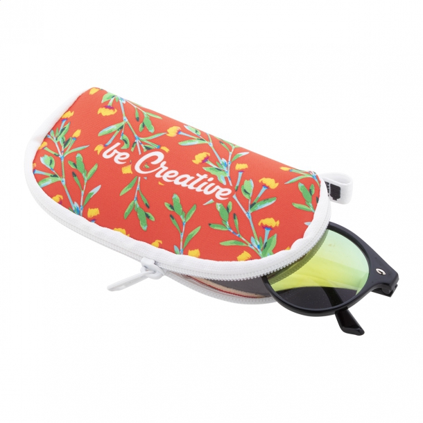 PrintSun Zip - personalizowane etui na okulary przeciwsłoneczne RPET
