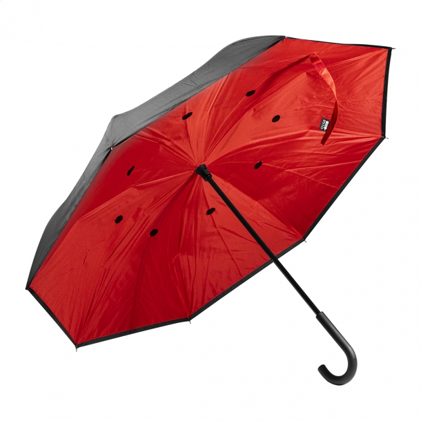 Raura - Parasol odwracalny RPET - Czerwony