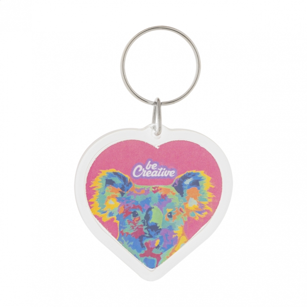 PrintFob Love - brelok - Transparentny