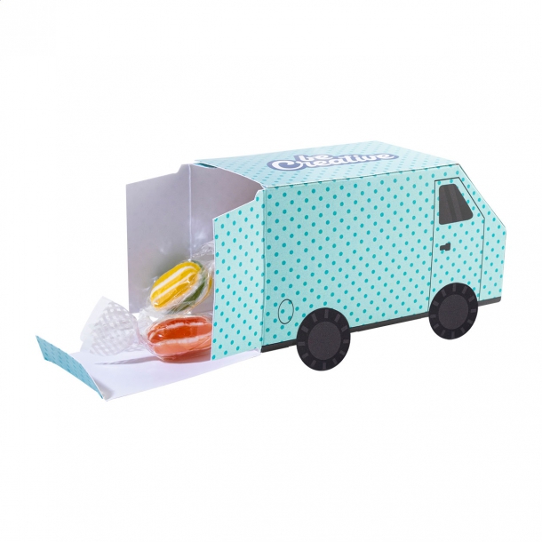 CreaCandy Truck - personalizowane cukierki / dyspenser z cukierkami - Biały