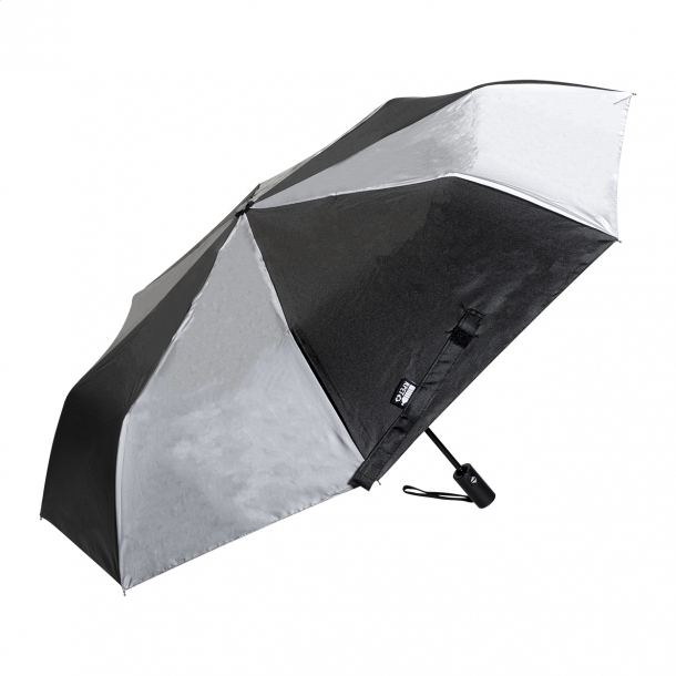 Radians Fold - odblaskowy parasol RPET - Czarny