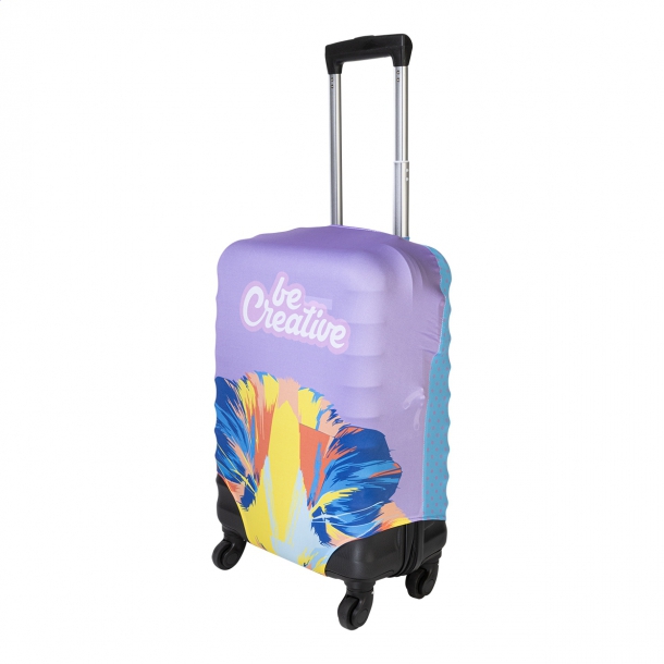 BagSave S - personalizowany pokrowiec na walizkę RPET - Biały