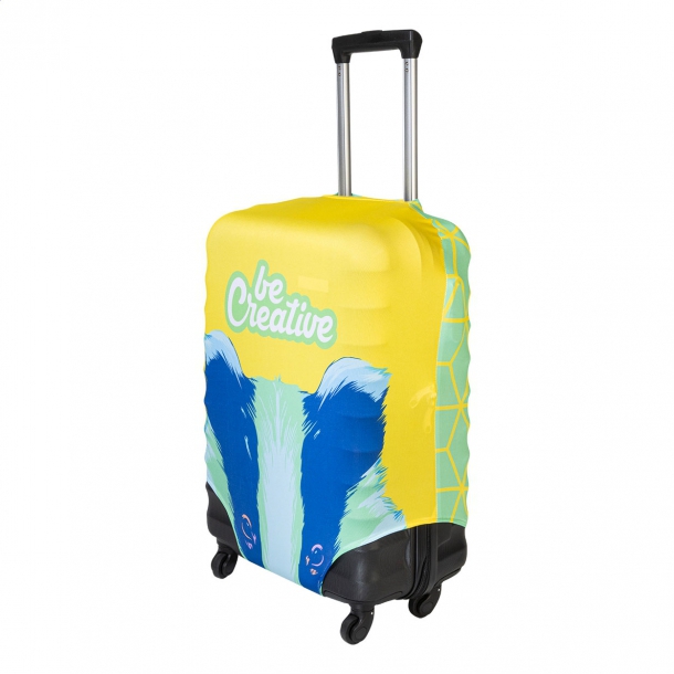 BagSave L - personalizowany pokrowiec na walizkę RPET - Biały
