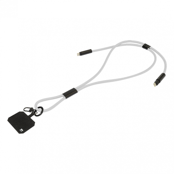 HolCharge - smycz, uchwyt na telefon, kabel 60W RPET