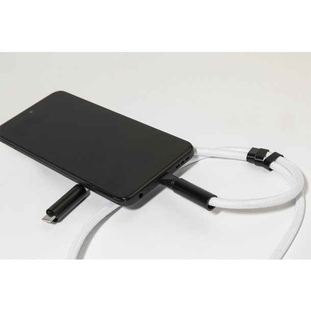 HolCharge - smycz, uchwyt na telefon, kabel 60W RPET