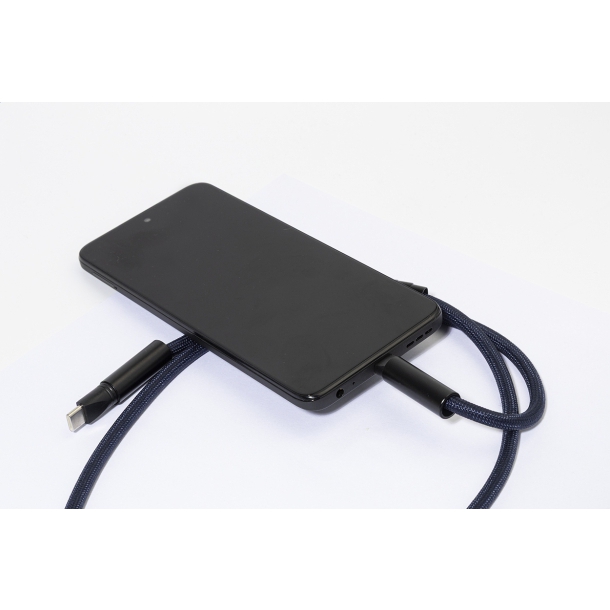 HolCharge - smycz, uchwyt na telefon, kabel 60W RPET