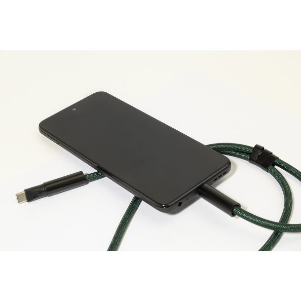 HolCharge - smycz, uchwyt na telefon, kabel 60W RPET