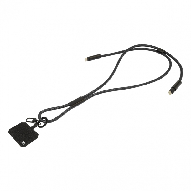HolCharge - smycz, uchwyt na telefon, kabel 60W RPET