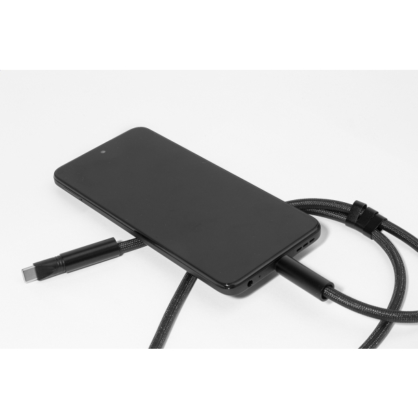 HolCharge - smycz, uchwyt na telefon, kabel 60W RPET