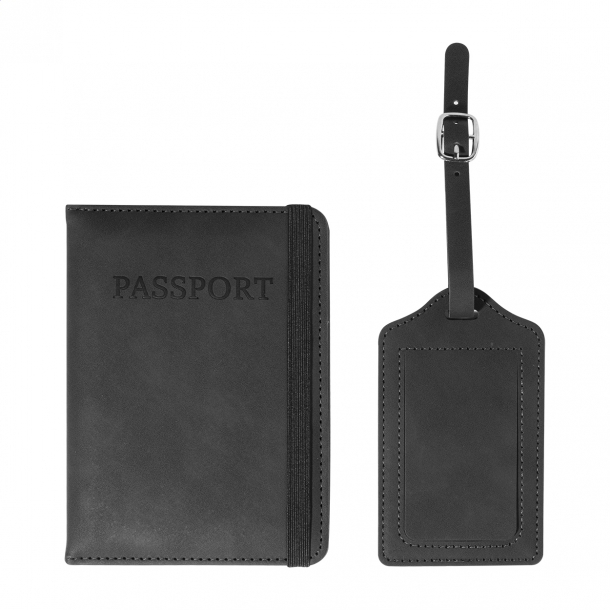 TwinPass - zestaw podróżny (etui na paszport i zawieszeka na bagaż RPU)