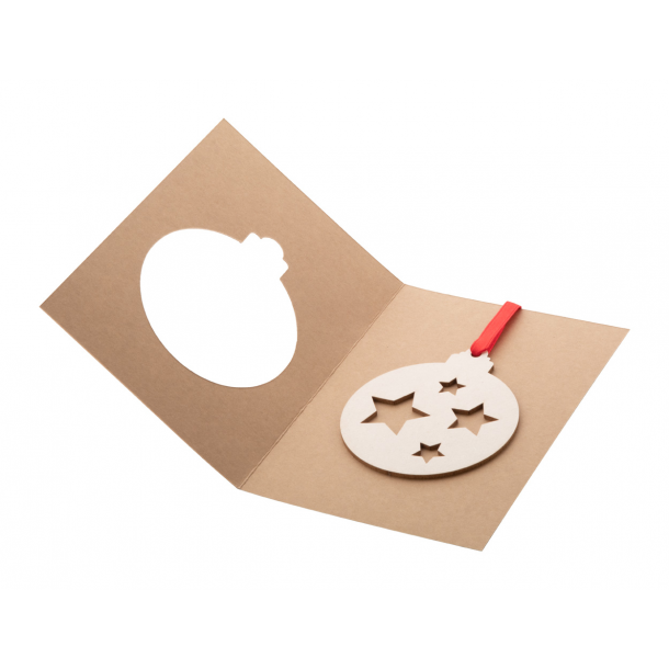 TreeCard Eco - karta/kartka świąteczna - bombka