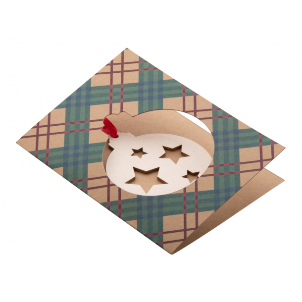 TreeCard Eco - karta/kartka świąteczna - bombka