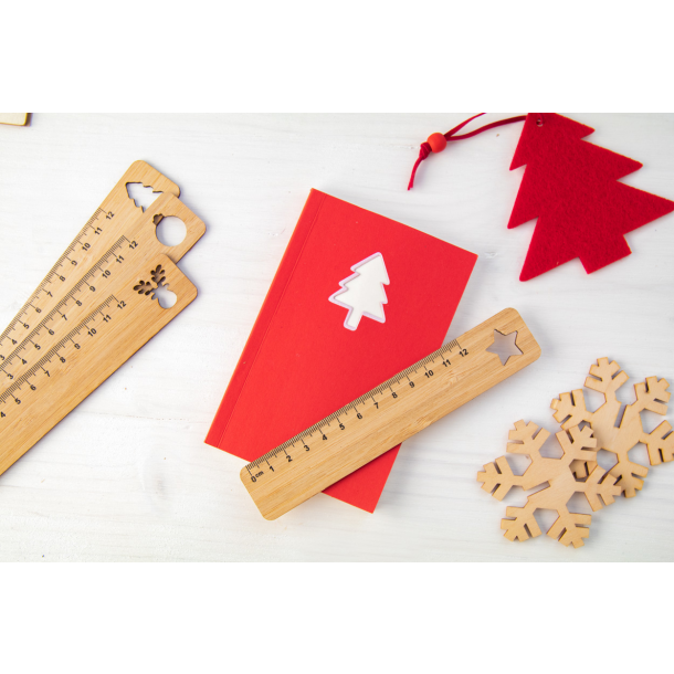 Lopsmarka - bambusowa linijka, choinka