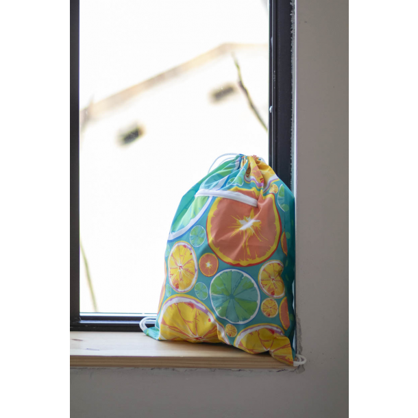 CreaDraw Zip RPET - personalizowany worek ze sznurkami