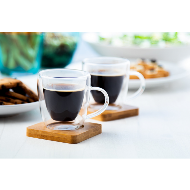 Mocaboo - szklany zestaw do espresso / filiżanki