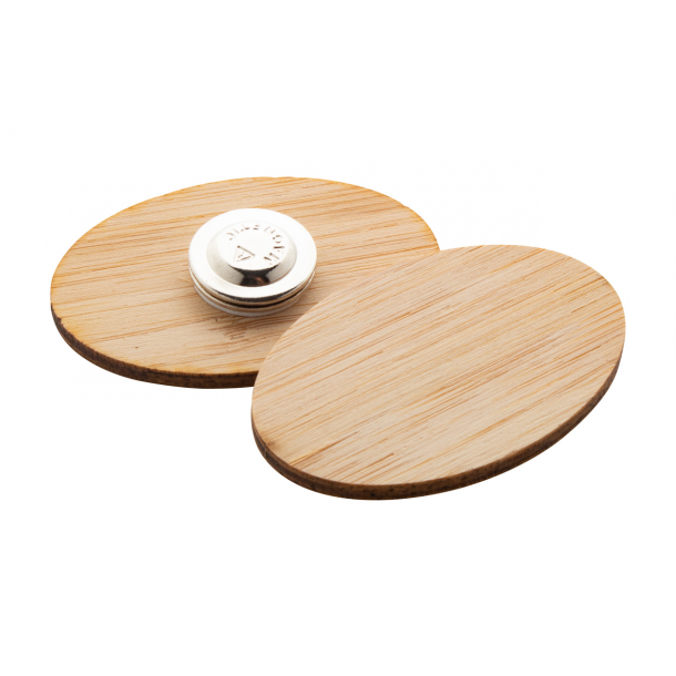 BooBadge - bambusowa przypinka/pins