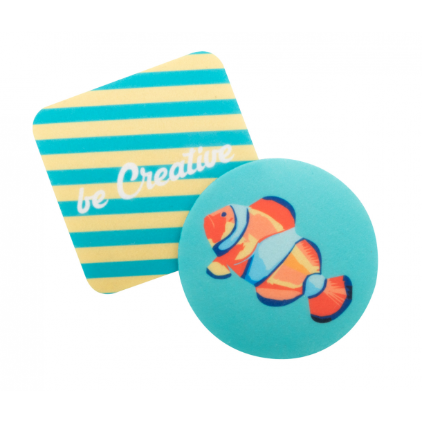 CreaFelt Drink - podkładka filcowa RPET w kształcie koła