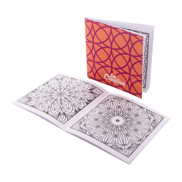 ColoBook - personalizowany zestaw do kolorowania / kredki / mandala - Biały