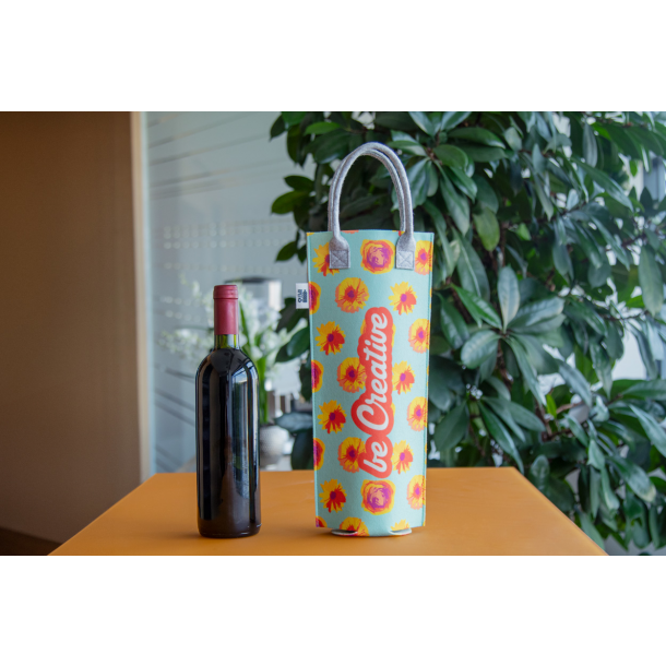 CreaFelt Vino - personalizowana torba na wino RPET