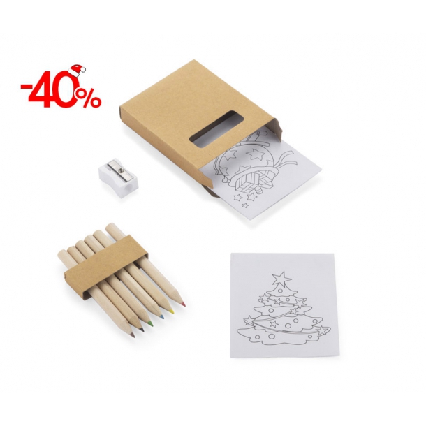 Kredki z kolorowanką SANTI