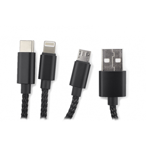 Kabel USB 3 w 1 LUX