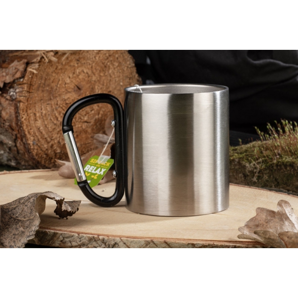 Kubek z karabińczykiem CAMPIC 200 ml