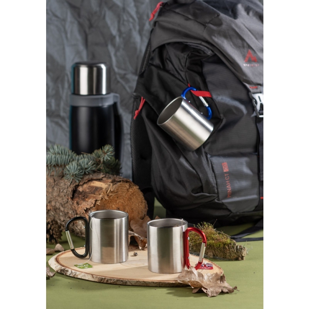 Kubek z karabińczykiem CAMPIC 200 ml